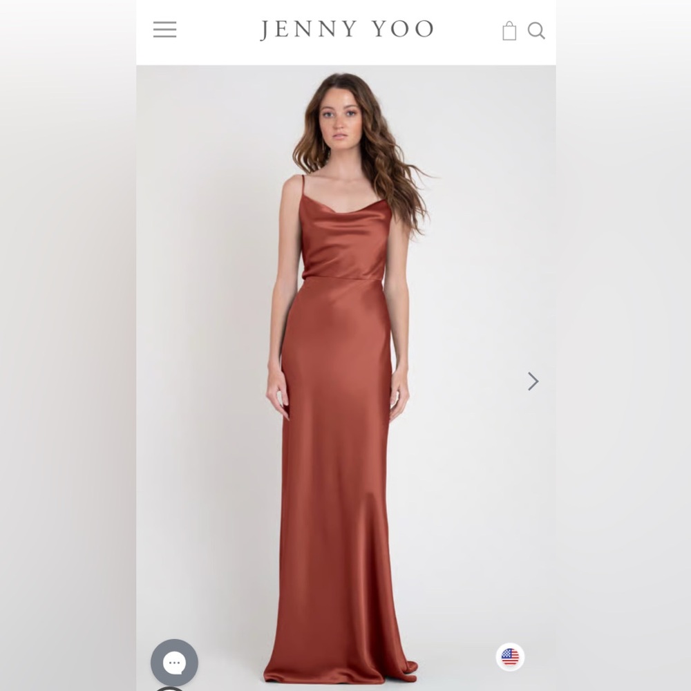 Jenny Yoo Sylvie Rust Bridesmaid Dress